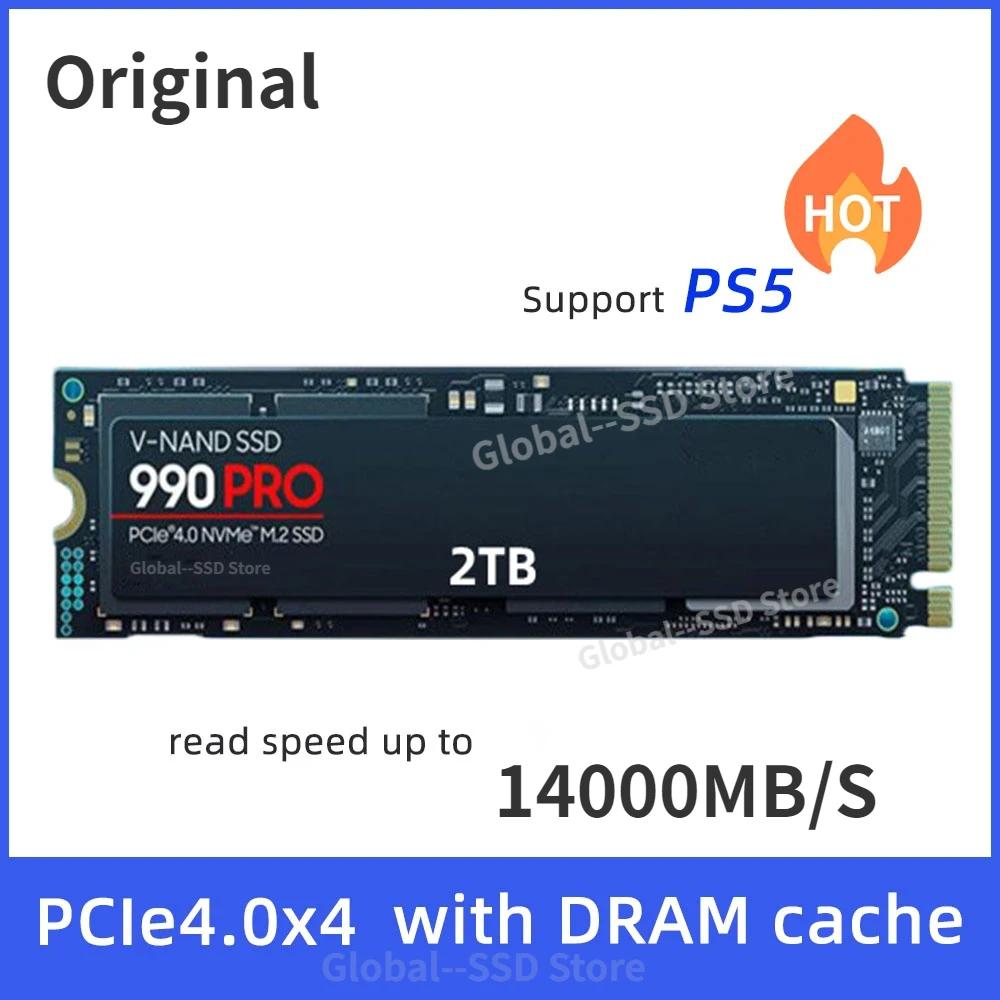  990 PRO PCIe 5.0 NVMe M.2 2280, 4TB, 2TB, 1TB SSD, Ʈ ũž PC PS5 PS4   ָ Ʈ ϵ ũ